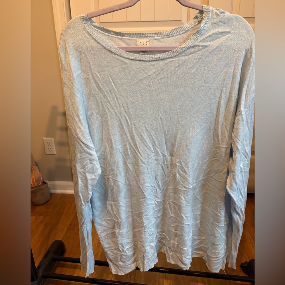 a new day Light Blue Crew Neck Sweater